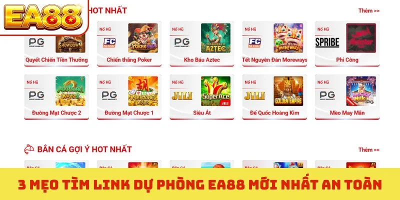 3 mẹo tìm link dự phòng EA88 mới nhất an toàn