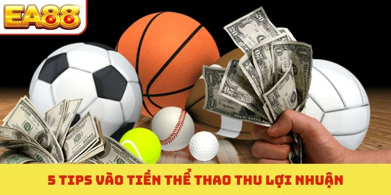 5 tips vào tiền thể thao thu lợi nhuận