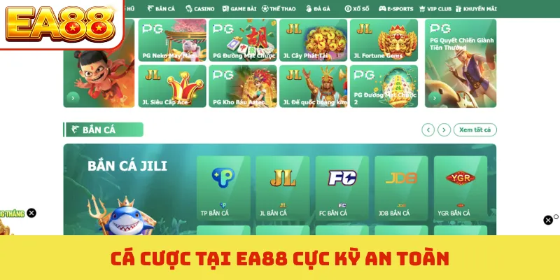 Cá cược tại EA88 cực kỳ an toàn