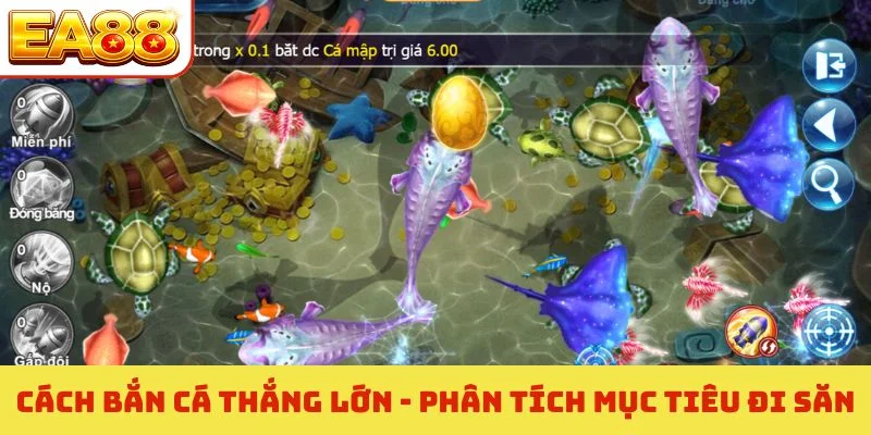 Cách bắn cá thắng lớn - Canh bắn tỉa vào góc màn hình