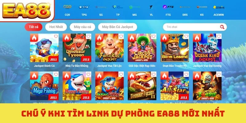 Chú ý khi tìm link dự phòng EA88 mới nhất