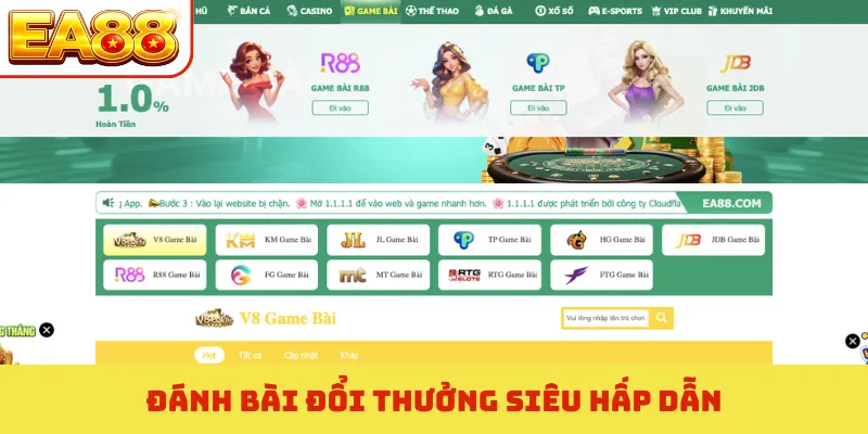 Đánh bài đổi thưởng siêu hấp dẫn