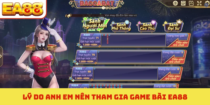 Lý do anh em nên tham gia game bài EA88