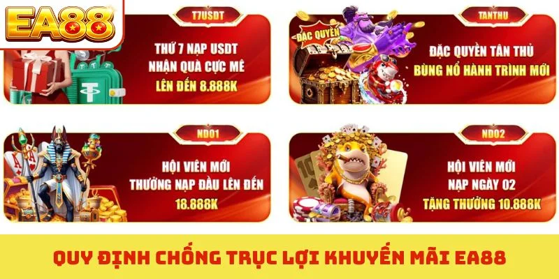 Quy định chống trục lợi khuyến mãi EA88