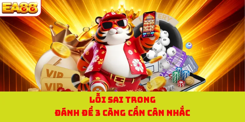 Lỗi sai trong đánh đề 3 càng cần cân nhắc  