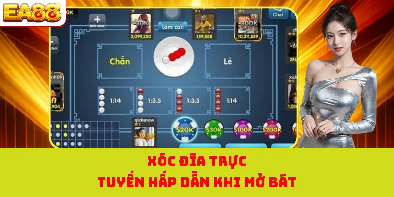 Xóc Đĩa trực tuyến hấp dẫn khi mở bát